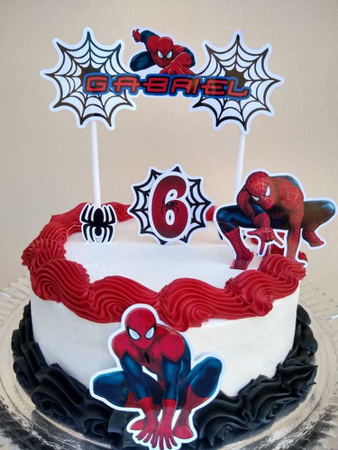 Topo De Bolo Topper De Bolo Personalizado Homem Aranha